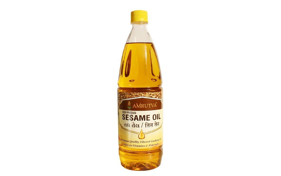 Amrutva Cold Pressed Sesame Oil    Bottle  1 litre